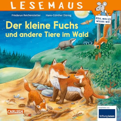 LESEMAUS 181: Der kleine Fuchs und andere Tiere im Wald: Erstes Wissen über heimische Tiere | für Kinder ab 3 (181) von Carlsen