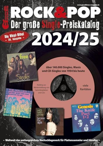 Der große Rock & Pop Single Preiskatalog 2024/25 von NikMa-Musikbuch Verlag