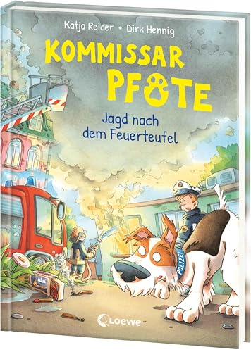 Kommissar Pfote (Band 8) - Jagd nach dem Feuerteufel: Begleite den beliebten Hunde-Held bei seiner Spurensuche - Lustiger Kinderkrimi zum Vorlesen und ersten Selberlesen ab 6 Jahren von Loewe