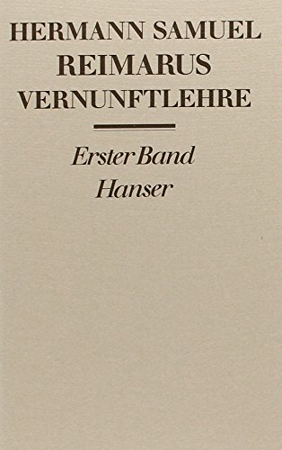 Vernunftlehre von Carl Hanser