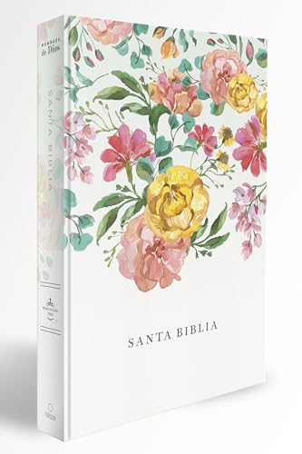 Biblia Reina Valera 1960 tamaño manual, tapa dura, flores rosadas / Spanish Bibl e RVR 1960 Handy Size, LP, HC, pink flowers von ORIGEN