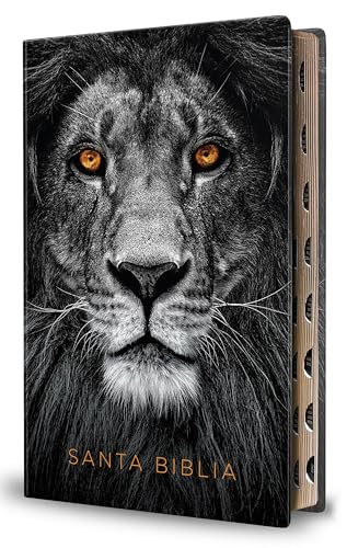 Biblia Reina Valera 1960 letra grande. Biblia León símil piel índice / Spanish B ible RVR 1960 Handy Size Large Print imitation leather Lion of Judah Biblia Reina Valera 1960 letra grande. Biblia León símil piel índice / Spanish B ible RVR 1960 Handy Size Large Print imitation leather Lion of Judah