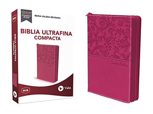 RVR77, Santa Biblia, Ultrafina, Tamaño compacto, Leathersoft, con Cierre, Rosado, Palabras de Jesus en rojo: Reina Valera Revisada, Leathersoft Con ... / Leathersoft With Closure, Ultrafine