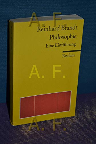 Philosophie: Eine Einführung (Reclams Universal-Bibliothek)