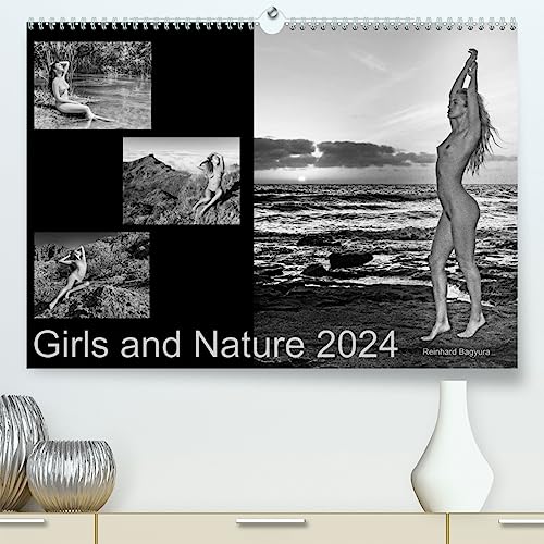Girls and Nature (hochwertiger Premium Wandkalender 2024 DIN A2 quer), Kunstdruck in Hochglanz