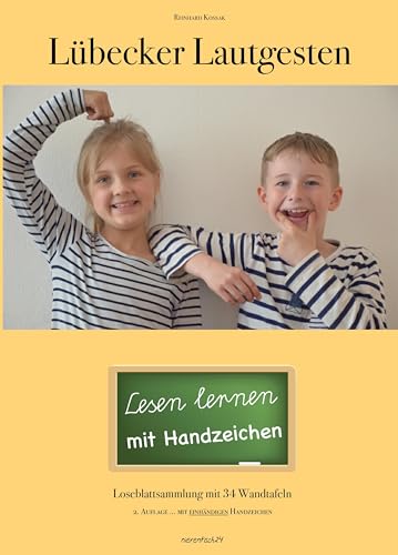 Lübecker Lautgesten: Lesen lernen mit Hilfe von Handzeichen. Loseblattsammlung mit 34 Wandtafeln. von Nierentisch Records