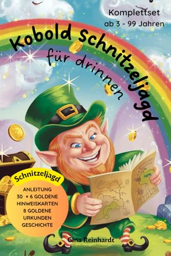 Schnitzeljad für zu Hause Kobold Finn: Schnitzeljagd komplett Set für den Kindergeburtstag. Schatzsuche zu Hause für drinnen von Independently published