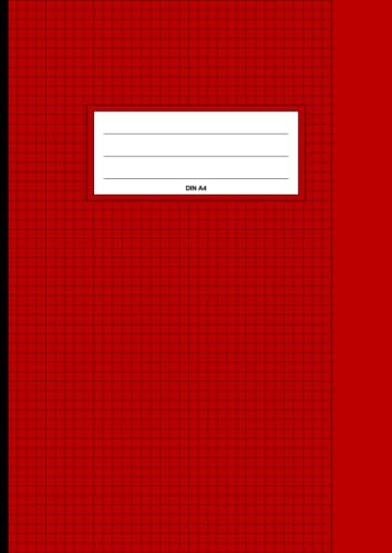 DIN A4 Kariertes Heft mit weißem Rand Lineatur 26: Matheheft Kariert mit Rand für Schüler ab der 6.Klasse - Mathematik Heft für den Unterricht an der ... Gesamtschule, Hochschule oder Universität