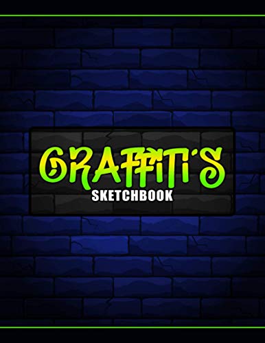 Graffiti´s Sketchbook: A4 A4 zum Zeichnen, Malen und Skizzieren - Blanko Skizzenheft mit 110+ Seiten zum Zeichnen in der Schule und Zuhause - Softcover matt bunt