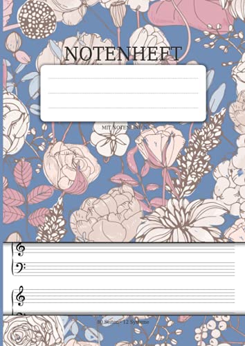 Notenheft mit Notenlinien: Für Musiker, Schüler Und Komponisten - Din A4 Lineatur 14 Mit 12 Systeme - Notenlinienheft Ist Ideal Zum Lernen Und ... Keyboardern, Organisten Und Musikern Notenheft mit Notenlinien: Für Musiker, Schüler Und Komponisten - Din A4 Lineatur 14 Mit 12 Systeme - Notenlinienheft Ist Ideal Zum Lernen Und ... Keyboardern, Organisten Und Musikern