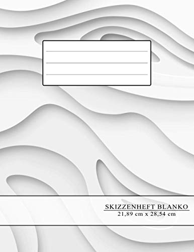 Skizzenheft Blanko: A4 zum Zeichnen, Malen und Skizzieren - Softcover matt mit künstlerischem Design - Blanko Skizzenheft mit 100+ Seiten zum Zeichnen in der Schule und Zuhause von Independently published