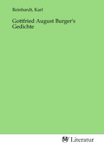 Gottfried August Burger's Gedichte: DE von MV-Literatur