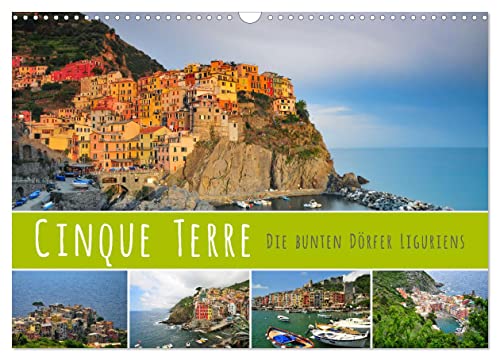 Cinque Terre - die bunten Dörfer Liguriens (Wandkalender 2025 DIN A3 quer), CALVENDO Monatskalender von CALVENDO