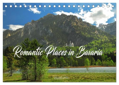 Romantic Places In Bavaria (Tischkalender 2025 DIN A5 quer), CALVENDO Monatskalender von CALVENDO