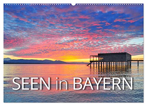 Seen in Bayern (Wandkalender 2024 DIN A2 quer), CALVENDO Monatskalender