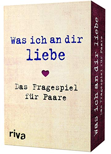 riva Verlag Was ich an dir liebe – Das Fragespiel für Paare: Tiefgründige und unterhaltsame Fragen für eine glückliche Beziehung. Das perfekte Geschenk zu Hochzeit, Jahrestag oder Valentinstag