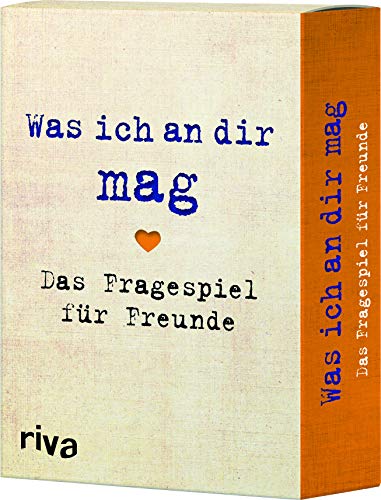 Was ich an dir mag – Das Fragespiel für Freunde: Lernt euch noch besser kennen. Außergewöhnliche und spannende Fragen für euren Spieleabend. Das perfekte Geschenk Was ich an dir mag – Das Fragespiel für Freunde: Lernt euch noch besser kennen. Außergewöhnliche und spannende Fragen für euren Spieleabend. Das perfekte Geschenk