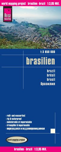 Reise Know-How Landkarte Brasilien (1:3.850.000): world mapping project: World Mapping Project. Reiß- und wasserfest
