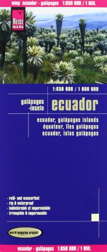 Reise Know-How Landkarte Ecuador, Galápagos (1:650.000 / 1.000.000): world mapping project: Reiß- u. wasserfest