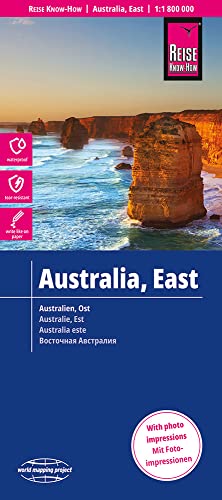 Reise Know-How Landkarte Australien, Ost / Australia, East (1:1.800.000): reiß- und wasserfest (world mapping project)