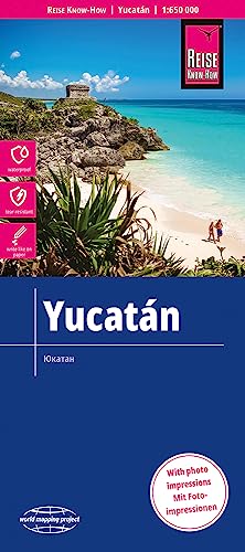 Reise Know-How Landkarte Yukatán / Yucatán (1:650.000): reiß- und wasserfest (world mapping project)