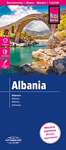 Reise Know-How Landkarte Albanien / Albania (1:220.000): reiß- und wasserfest (world mapping project)