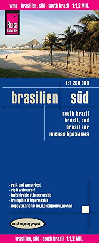 Reise Know-How Landkarte Brasilien, Süd (1:1.200.000): world mapping project: World Mapping Project. Reiß- und wasserfest