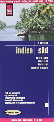 Reise Know-How Landkarte Indien, Süd (1:1.200.000): world mapping project: Reiß- und wasserfest