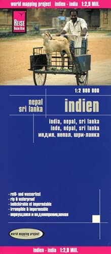 Reise Know-How Landkarte Indien (1:2.900.000) mit Nepal und Sri Lanka: world mapping project