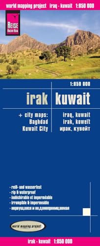 Reise Know-How Landkarte Irak, Kuwait (1:850.000): world mapping project