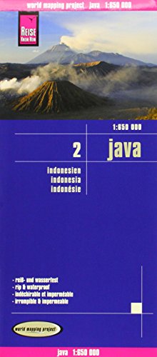 Reise Know-How Landkarte Java (1:650.000) - Indonesien 2: world mapping project: Reiß- u. wasserfest