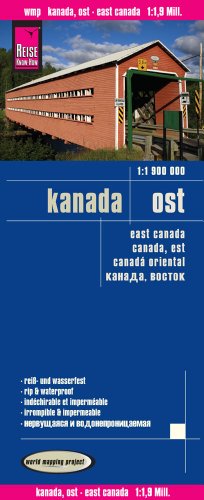 Reise Know-How Landkarte Kanada Ost (1:1.900.000): world mapping project: Reiß- u. wasserfest