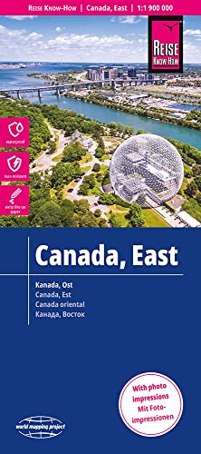 Reise Know-How Landkarte Kanada Ost / East Canada (1:1.900.000): reiß- und wasserfest (world mapping project)
