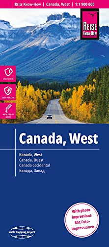 Reise Know-How Landkarte Kanada West / West Canada (1:1.900.000): reiß- und wasserfest (world mapping project) von Reise Know-How Rump GmbH