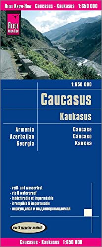Reise Know-How Landkarte Kaukasus / Caucasus (1:650.000) : Armenien, Aserbaidschan, Georgien: reiß- und wasserfest (world mapping project)