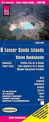 Reise Know-How Landkarte Kleine Sundainseln / Lesser Sunda Islands (1:800.000) - Bali, Lombok, Sumbawa, Sumba, Flores, Timor, Alor, Wetar - Karte ... reiß- und wasserfest (world mapping project) von Reise Know-How Rump GmbH
