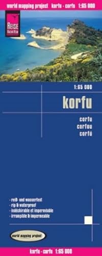 Reise Know-How Landkarte Korfu (1:65.000): world mapping project: World Mapping Project. Alle Ortsnamen auch in griechischer Schrift. Höhenlinien und ... Ortsindex. Wasserfest u. unzerreißbar