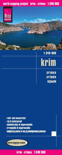 Reise Know-How Landkarte Krim (1:340.000): world mapping project: Mit kyrillischer Schrift, Höhenlinien und Höhenschichten-Relief, GPS-tauglich durch ... Klassifiziertes Straßennetz, Ortsindex von Reise Know-How Rump GmbH