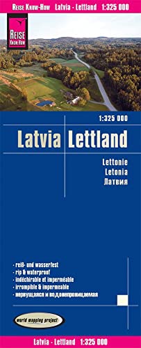 Reise Know-How Landkarte Lettland / Latvia (1:325.000): reiß- und wasserfest (world mapping project) von Reise Know-How Rump GmbH