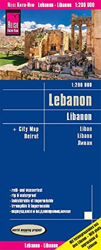 Reise Know-How Landkarte Libanon / Lebanon (1:200.000): reiß- und wasserfest (world mapping project)