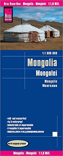 Reise Know-How Landkarte Mongolei (1:1.600.000).Mongolia / Mongolie: World Mapping Project. Reiß- und wasserfest von Reise Know-How Rump GmbH