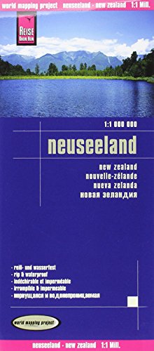 Reise Know-How Landkarte Neuseeland (1:1.000.000): world mapping project: Reiß- und wasserfest (New Zealand: REISE.2400)