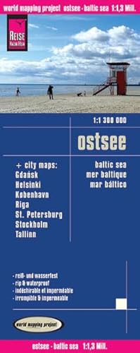 Reise Know-How Landkarte Ostsee (1:1.300.000) mit Stadtplänen Danzig, Helsinki, Kopenhagen, Riga, St. Petersburg, Stockholm, Tallinn: world mapping ... Riga, St. Petersburg, Stockhol, Tallinn