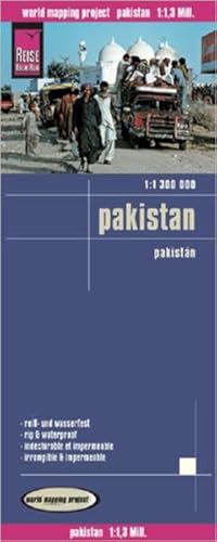 Reise Know-How Landkarte Pakistan (1:1.300.000): world mapping project: World Mapping Project. Exakte Höhenlinien, Höhenschichten-Relief, GPS-tauglich ... Straßennetz, Ortsindex. Reiß- u. wasserfest