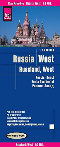 Reise Know-How Landkarte Russland West / Russia West (1:2.000.000): reiß- und wasserfest (world mapping project)
