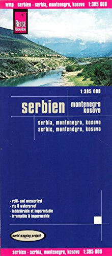 Reise Know-How Landkarte Serbien, Montenegro, Kosovo (1:385.000): world mapping project