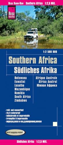 Reise Know-How Landkarte Südliches Afrika (1:2.500.000) : Botswana, Lesotho, Mosambik, Namibia, Simbabwe, Südafrika, Swasiland: reiß- und wasserfest (world mapping project) von Reise Know-How Rump GmbH