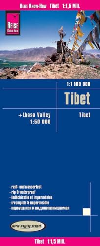 Reise Know-How Landkarte Tibet (1:1.500.000) und Lhasa-Valley (1:50.000): world mapping project