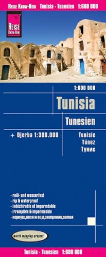 Reise Know-How Landkarte Tunesien (1:600.000) mit Djerba (1:300.000): world mapping project, reiß- und wasserfest