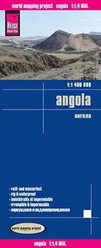 Reise Know-How Landkarte Angola (1:1.400.000): world mapping project: World Mapping Project. Reiß- und wasserfest